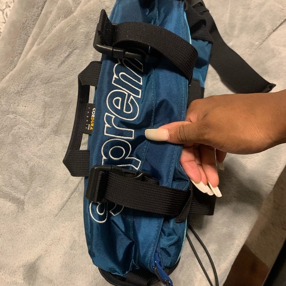 supreme waist bag fw 19 teal - Picture 3 of 7